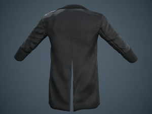 black coat Modello 3D