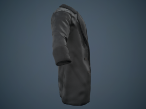 black coat Modello 3D