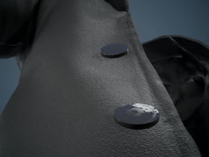 black coat Modello 3D