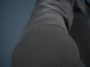 black coat Modello 3D