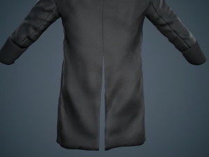 black coat Modello 3D