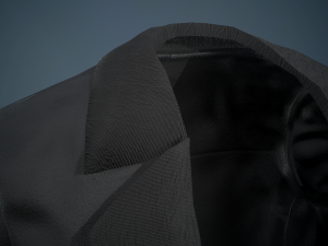 black coat Modello 3D