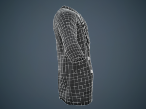 black coat Modello 3D