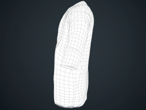 black coat Modello 3D
