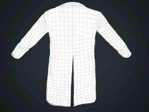 black coat Modello 3D