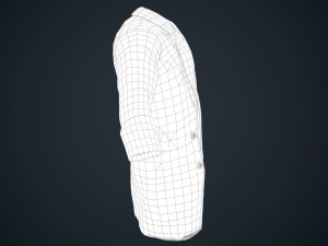 black coat Modello 3D