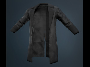 black coat Modello 3D