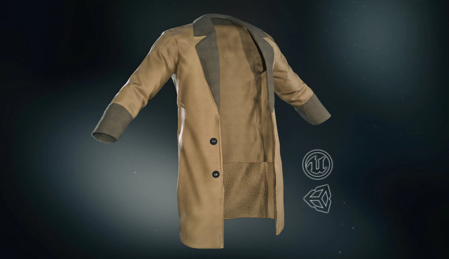 brown coat 3D Model .c4d .max .obj .3ds .fbx .stl .blend