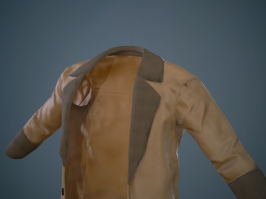 brown coat Model 3D