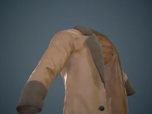 brown coat 3D Model