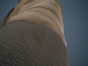 brown coat Model 3D