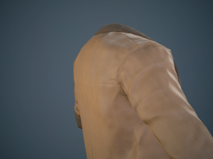 brown coat Model 3D