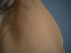 brown coat Model 3D