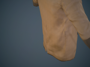brown coat Model 3D
