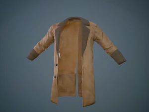brown coat 3D Model
