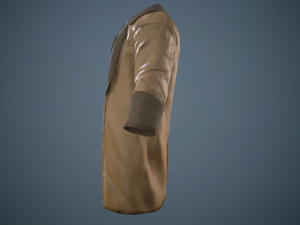 brown coat Model 3D