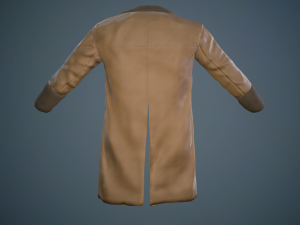 brown coat Model 3D