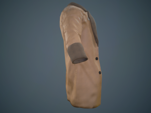brown coat Model 3D