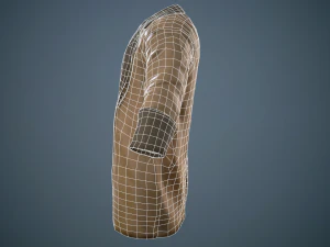 brown coat 3D Model