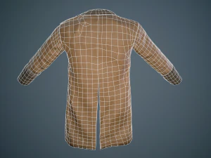 brown coat 3D Model