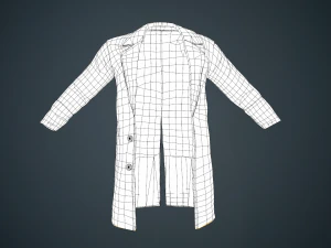 brown coat 3D Model