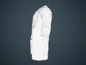 brown coat 3D Model