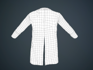 brown coat Model 3D