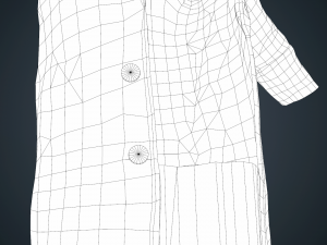 brown coat Model 3D