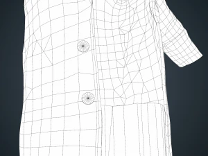 brown coat 3D Model