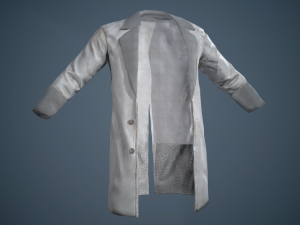 gray coat Modelo 3D