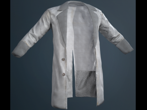 gray coat Modelo 3D