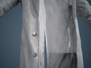 gray coat Modelo 3D