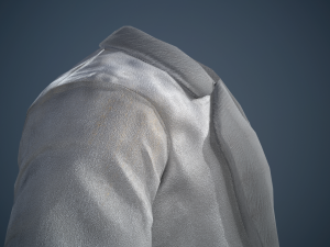 gray coat Modelo 3D