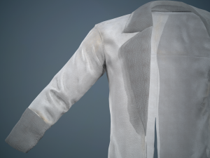gray coat Modelo 3D