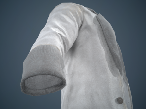 gray coat Modelo 3D