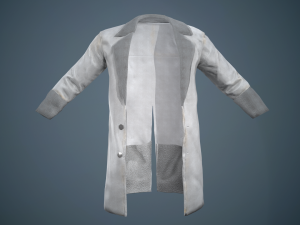 gray coat Modelo 3D