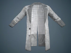 gray coat 3D Model