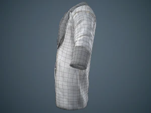 gray coat 3D Model