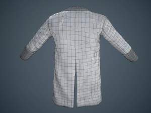 gray coat Modelo 3D