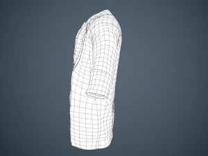 gray coat Modelo 3D