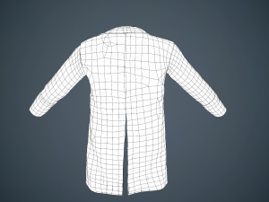 gray coat Modelo 3D