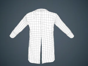 gray coat 3D Model