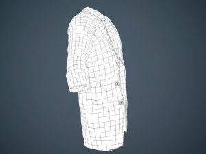 gray coat Modelo 3D