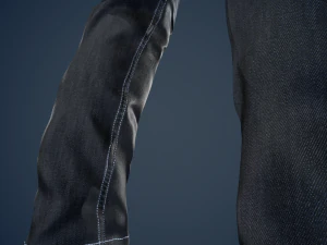 black jeans pants 3D Model