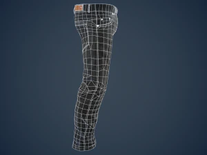 black jeans pants 3D Model