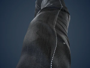 black jeans pants 3D Model
