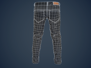 black jeans pants 3Dモデル