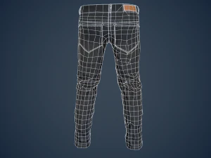 black jeans pants 3D Model