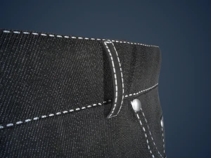black jeans pants 3D Model