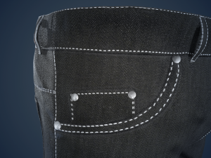 black jeans pants 3Dモデル